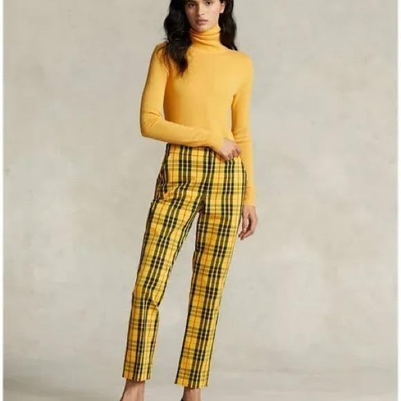 Polo Ralph Lauren Cashmere Washable Turtleneck Sweater in Slicker Yellow Size XS - Picture 1 of 8
